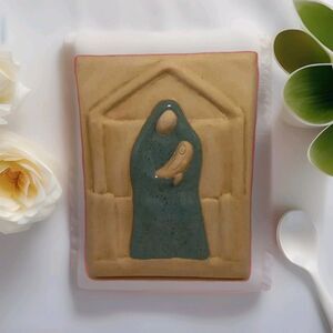 Jack Black Madonna & Child Ceramic Plaque Navajo Art Collection 91 Signed